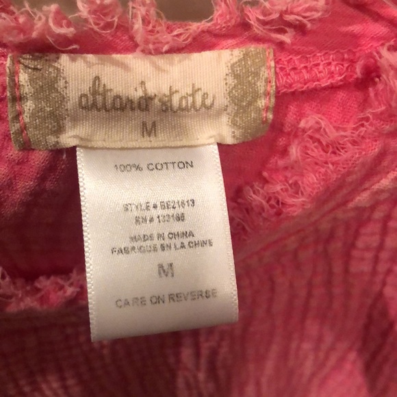 Pink distressed pink top! - Picture 2 of 2